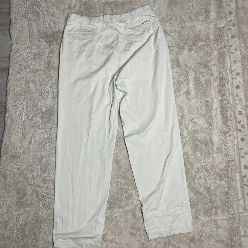 Polo Ralph Lauren Andrew Pant Mens 35x32Pleated Chino Trousers Stone White